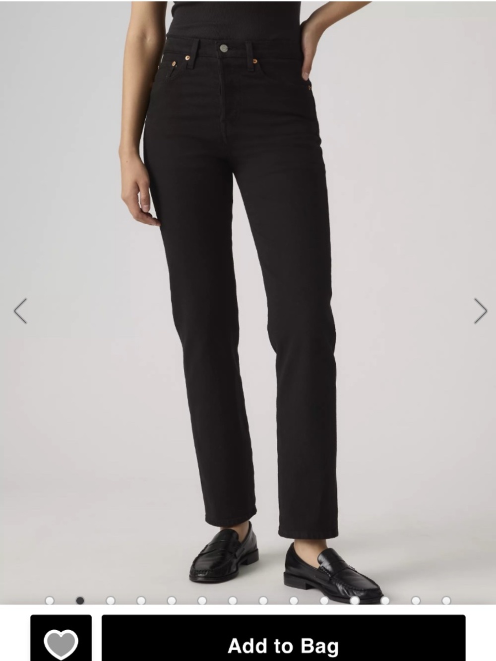 Levi’s Wedgie Black stork 26 x 28